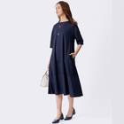 艶やかシルケット布帛切り替えワンピース　(45107) 6枚目画像