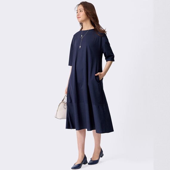 艶やかシルケット布帛切り替えワンピース　(45107) 6枚目画像