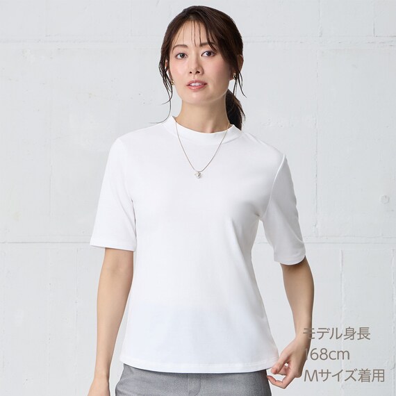 ベーシックモックネック半袖Ｔシャツ　(65118) 1枚目画像