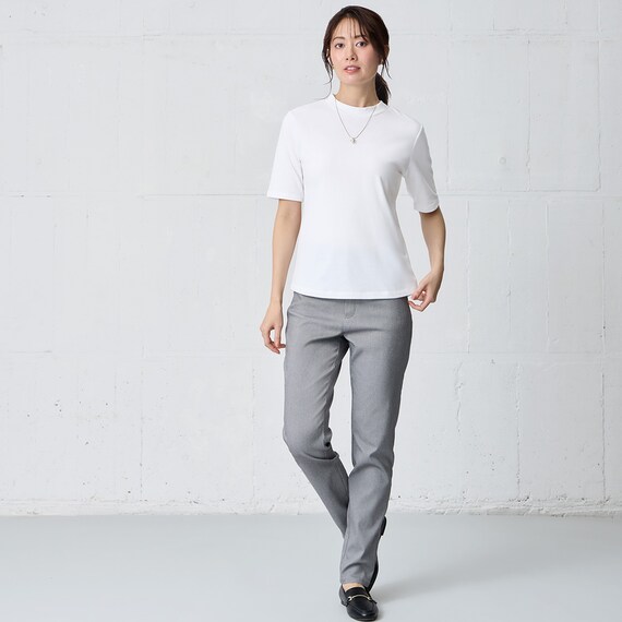 ベーシックモックネック半袖Ｔシャツ　(65118) 2枚目画像