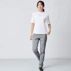 ベーシックモックネック半袖Tシャツ (65118) 2枚目画像