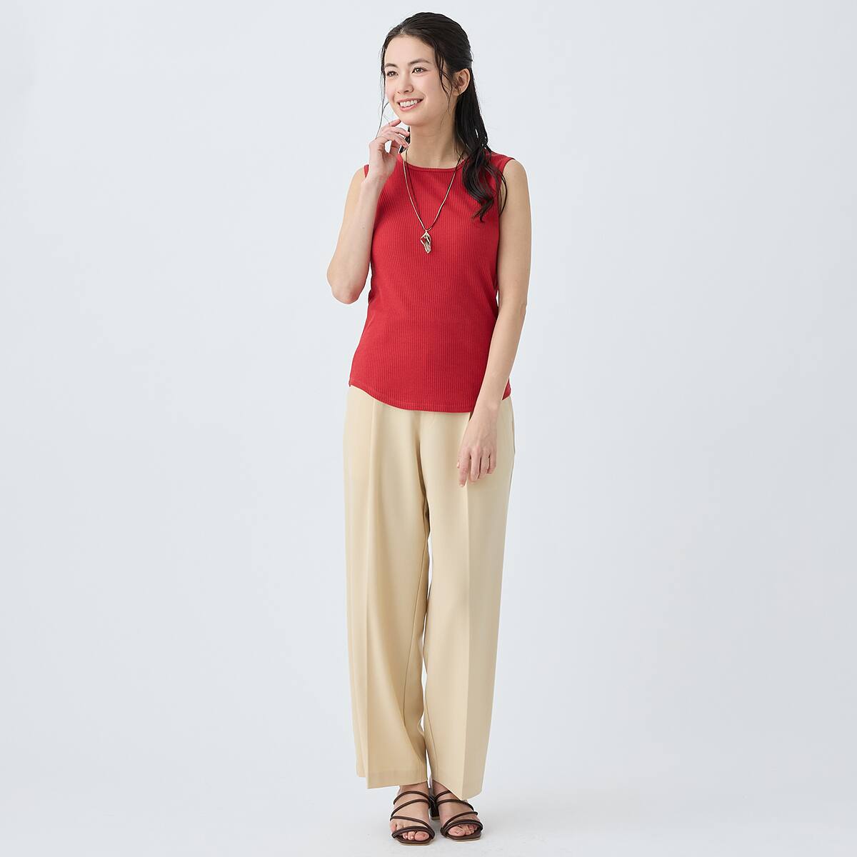 ベーシックリブタンクトップ (65121) | ニトリネット【公式】 家具