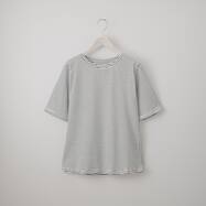 ベーシックボーダーボートネック半袖Ｔシャツ　(65122)