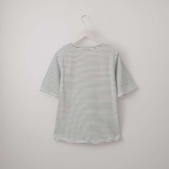 ベーシックボーダーボートネック半袖Tシャツ (65122) 11枚目画像