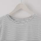 ベーシックボーダーボートネック半袖Tシャツ (65122) 13枚目画像