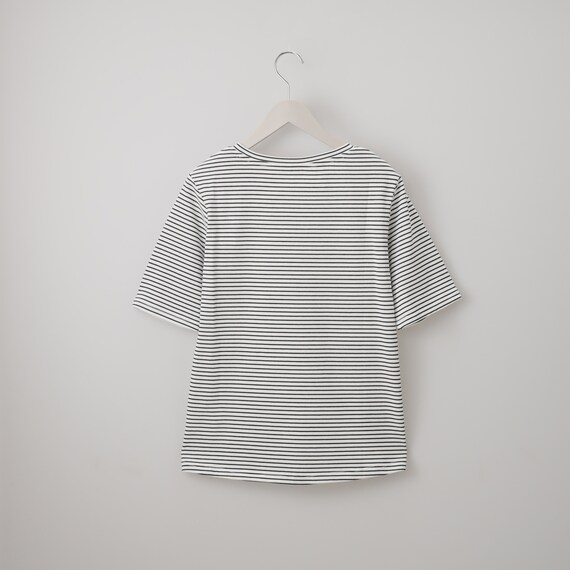 ベーシックボーダーボートネック半袖Tシャツ (65122) 11枚目画像
