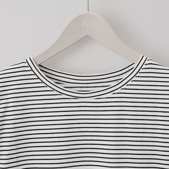 ベーシックボーダーボートネック半袖Tシャツ (65122) 13枚目画像