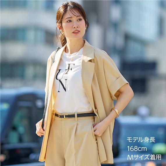 接触冷感綿スラブグラフィックロゴプルオーバー　(65109) 1枚目画像