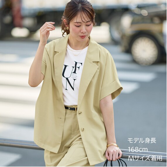 接触冷感綿スラブグラフィックロゴプルオーバー (65109) 4枚目画像