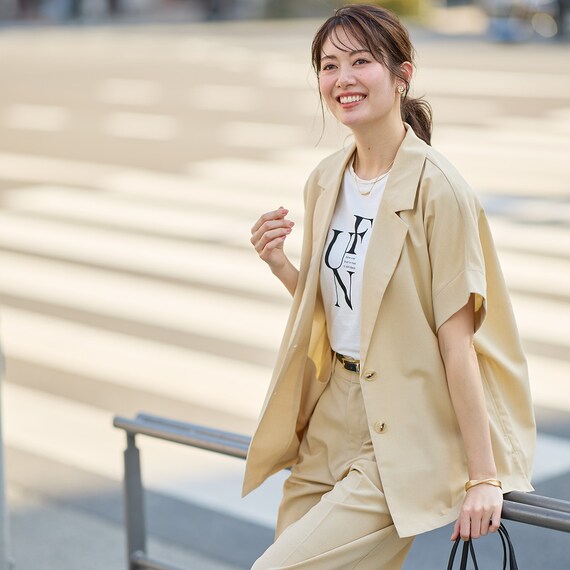 接触冷感綿スラブグラフィックロゴプルオーバー　(65109) 6枚目画像