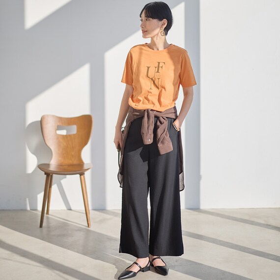 接触冷感綿スラブグラフィックロゴプルオーバー (65109) 17枚目画像