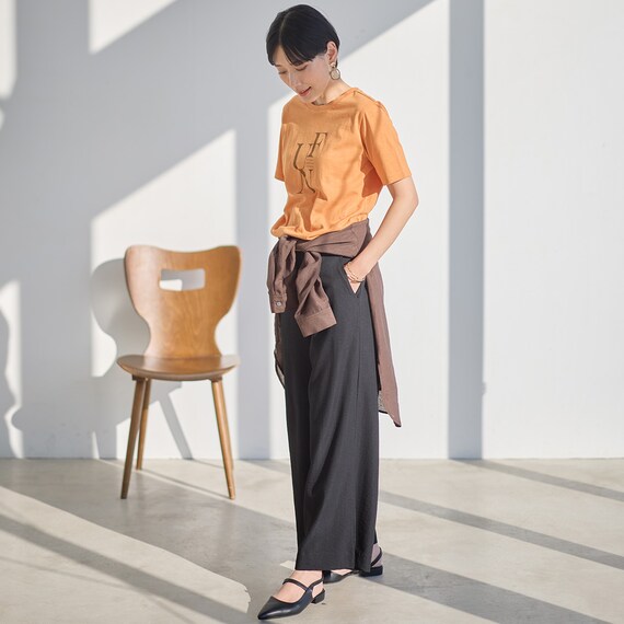 接触冷感綿スラブグラフィックロゴプルオーバー　(65109) 18枚目画像