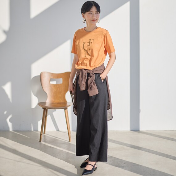 接触冷感綿スラブグラフィックロゴプルオーバー　(65109) 19枚目画像