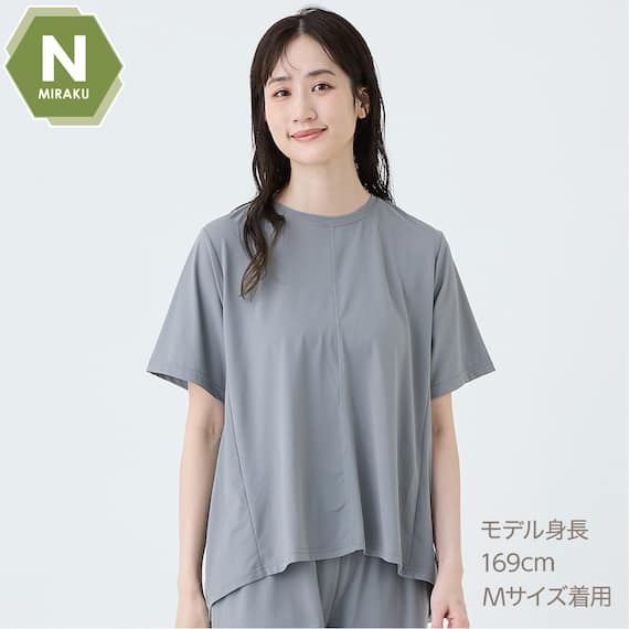 Nミラク半袖プルオーバー (Z5110) 着るだけで疲労回復リカバリーウェア 4枚目画像