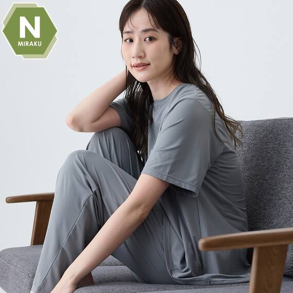 Ｎミラクストレートパンツ　(Z5111)　着るだけで疲労回復リカバリーウェア 2枚目画像