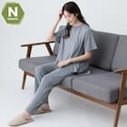 Nミラクストレートパンツ (Z5111) 着るだけで疲労回復リカバリーウェア 3枚目画像