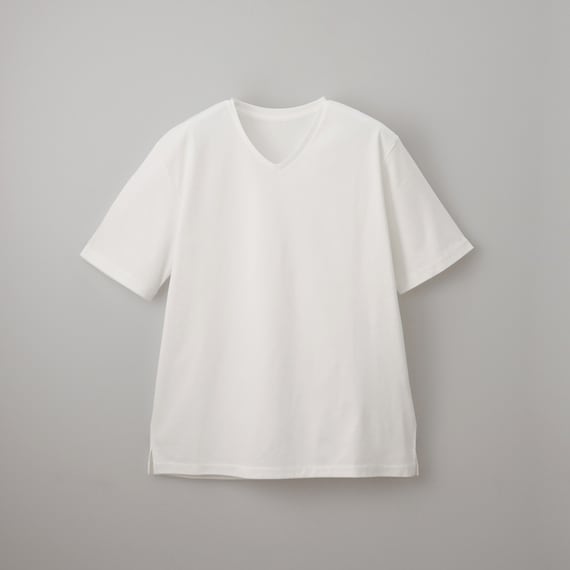 【ニトリネット先行販売】なめらかコットンVネックプルオーバー (65113) 1枚目画像