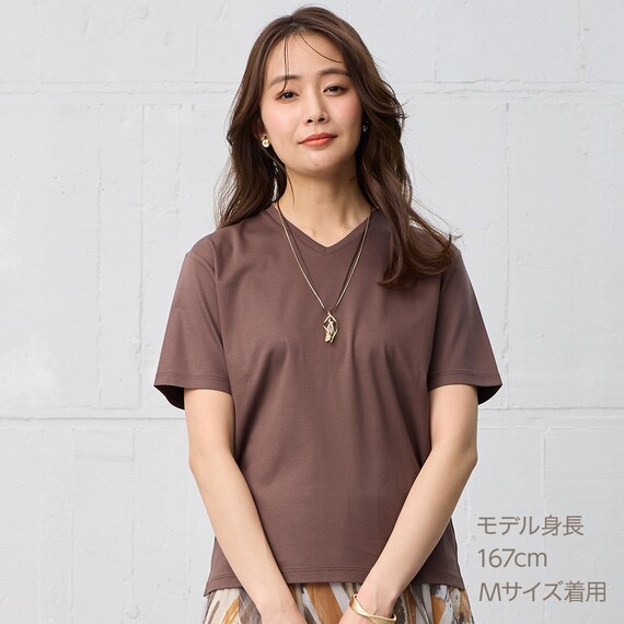 【ニトリネット先行販売】なめらかコットンＶネックプルオーバー　(65113) 7枚目画像