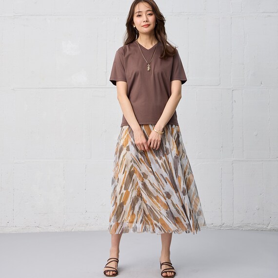 【ニトリネット先行販売】なめらかコットンＶネックプルオーバー　(65113) 8枚目画像