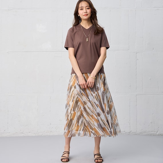 【ニトリネット先行販売】なめらかコットンVネックプルオーバー (65113) 8枚目画像