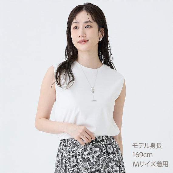 【ニトリネット先行販売】なめらかコットンノースリーブプルオーバー (65114) 1枚目画像