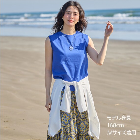 【ニトリネット先行販売】なめらかコットンノースリーブプルオーバー (65114) 27枚目画像