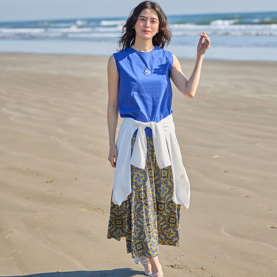 【ニトリネット先行販売】なめらかコットンノースリーブプルオーバー (65114) 28枚目画像