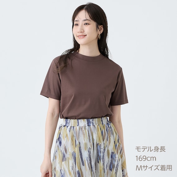 【ニトリネット先行販売】なめらかコットンモックネックプルオーバー (65115) 11枚目画像