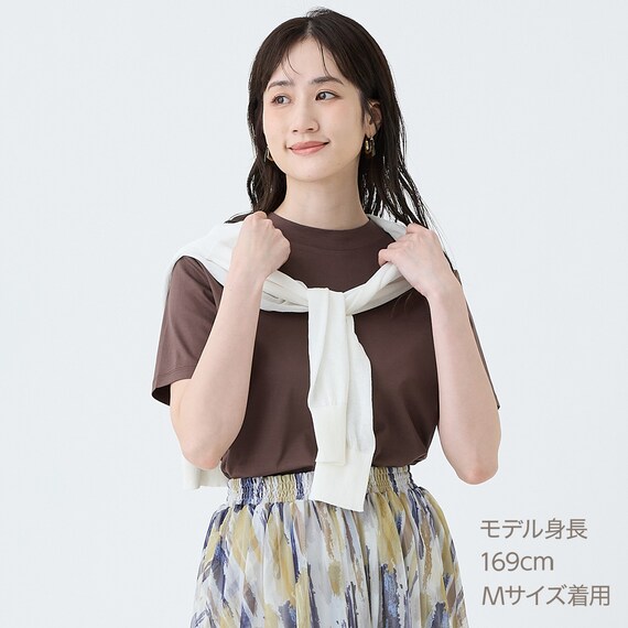 【ニトリネット先行販売】なめらかコットンモックネックプルオーバー　(65115) 15枚目画像