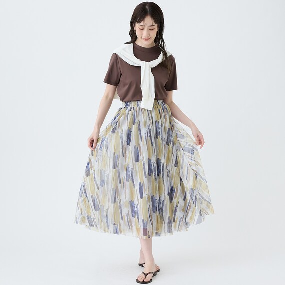 【ニトリネット先行販売】なめらかコットンモックネックプルオーバー　(65115) 17枚目画像