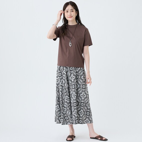 【ニトリネット先行販売】なめらかコットンモックネックプルオーバー　(65115) 19枚目画像