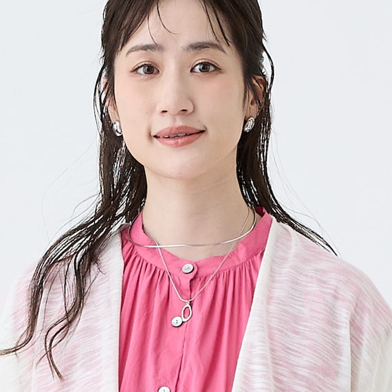 ラウンドモチーフワイヤーネックレス (95154) 1枚目画像