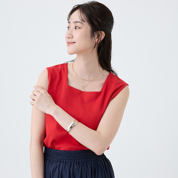 ラウンドモチーフワイヤーネックレス (95154) 4枚目画像