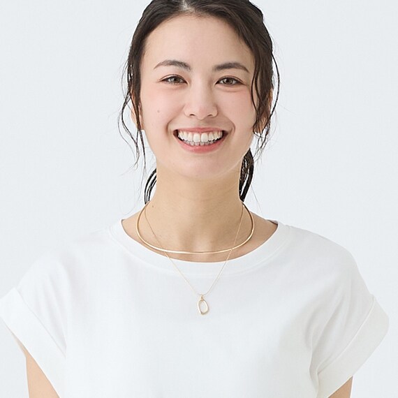 ラウンドモチーフワイヤーネックレス　(95154) 5枚目画像