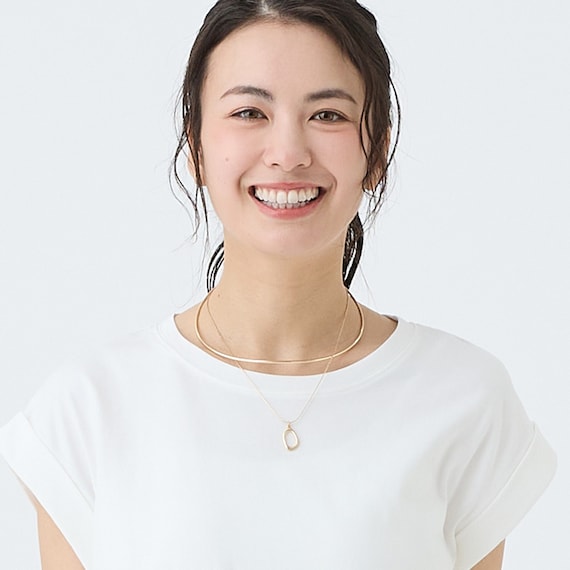 ラウンドモチーフワイヤーネックレス (95154) 5枚目画像