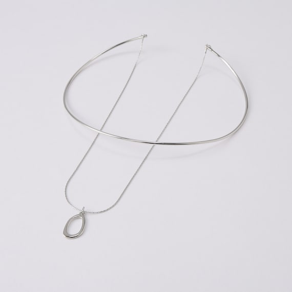 ラウンドモチーフワイヤーネックレス (95154) 8枚目画像