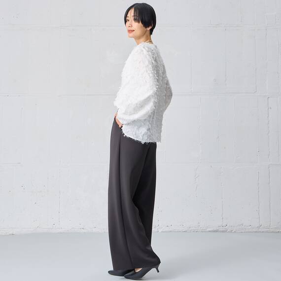 シアージャカードブラウス　(55114) 3枚目画像