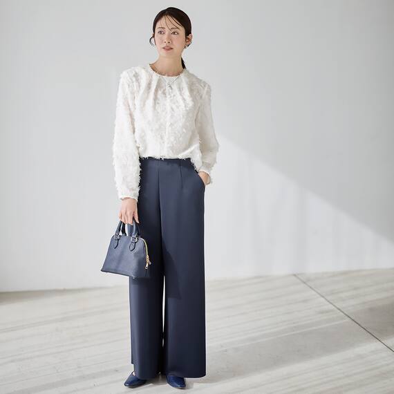 シアージャカードブラウス　(55114) 6枚目画像