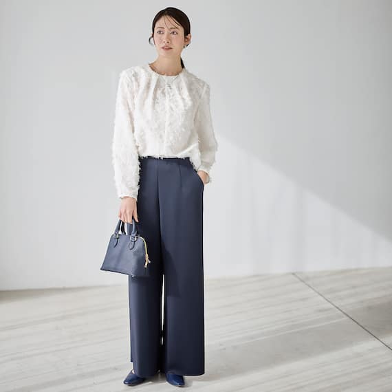 シアージャカードブラウス (55114) 6枚目画像