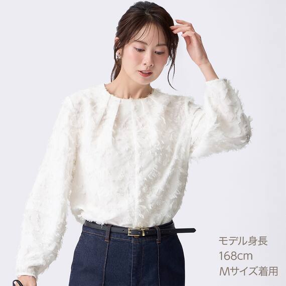 シアージャカードブラウス　(55114) 7枚目画像