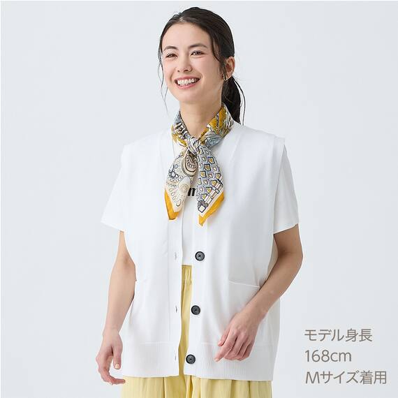 吸水速乾軽量ニットジレ　(85105) 3枚目画像