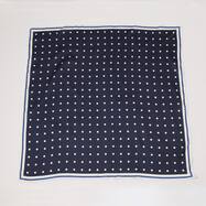 ドット柄７０㎝角スカーフ　(95160)