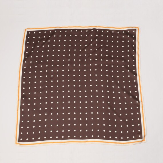 ドット柄７０角スカーフ　(95160) 1枚目画像