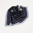 ドット柄７０角スカーフ　(95160) 5枚目画像