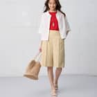 麻混ボクシーシャツ (55120) 2枚目画像