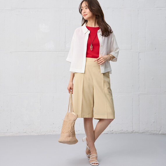 麻混ボクシーシャツ　(55120) 3枚目画像