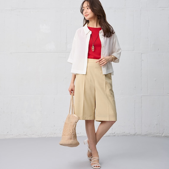 麻混ボクシーシャツ (55120) 3枚目画像