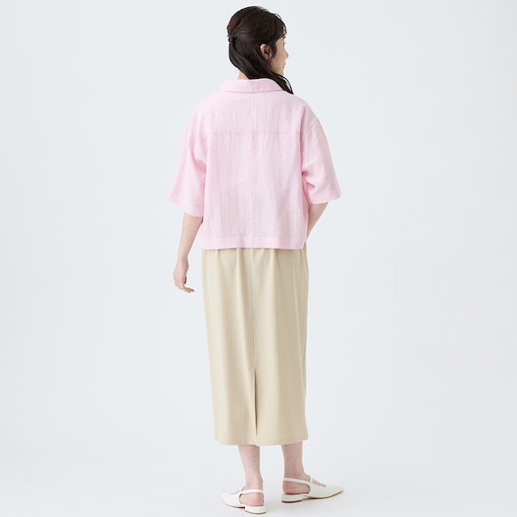 麻混ボクシーシャツ (55120) 12枚目画像