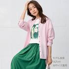 麻混バンドカラーチュニックシャツ　(55121) 1枚目画像