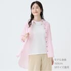 麻混バンドカラーチュニックシャツ (55121) 3枚目画像